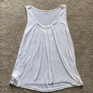 Loft White Tank Top Size M